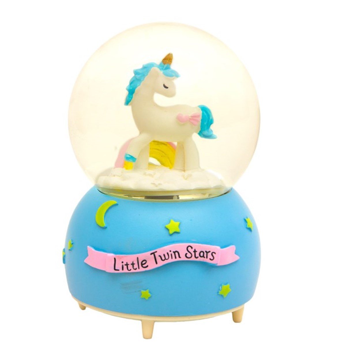 Unicorn Temalı Kar Küresi ve Müzik Kutusu Büyük Boy - Little Twin Stars