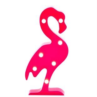 Flamingo Tasarımlı Ledli Gece Lambası 