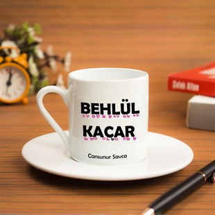 İsme Özel Behlül Kaçar Türk Kahvesi Fincanı Seti