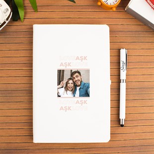 İsme Özel Defter Kalem Seti - Fotoğraf Baskılı