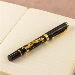İsme Özel K. Atatürk Temalı Altın Rengi İşlemeli Roller Kalem​ 