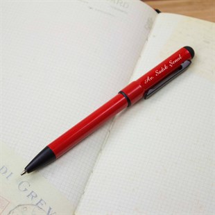 İsme Özel Kutulu Tükenmez Kalem Kırmızı 