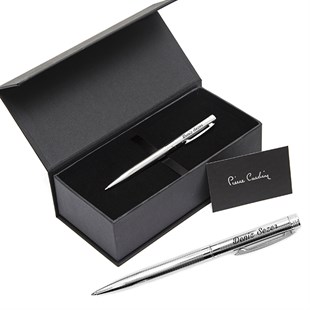 Pierre Cardin Hero 581 İsme Özel Tükenmez Kalem Desenli Krom