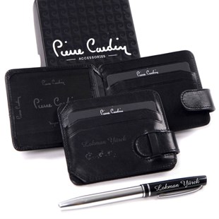 Pierre Cardin İsme Özel Kartlık Cüzdan Siyah P510S