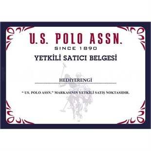 U.S. Polo Assn. İsme Özel Siyah Kartlık ve Lacivert Kemer Seti PLCUZ6653