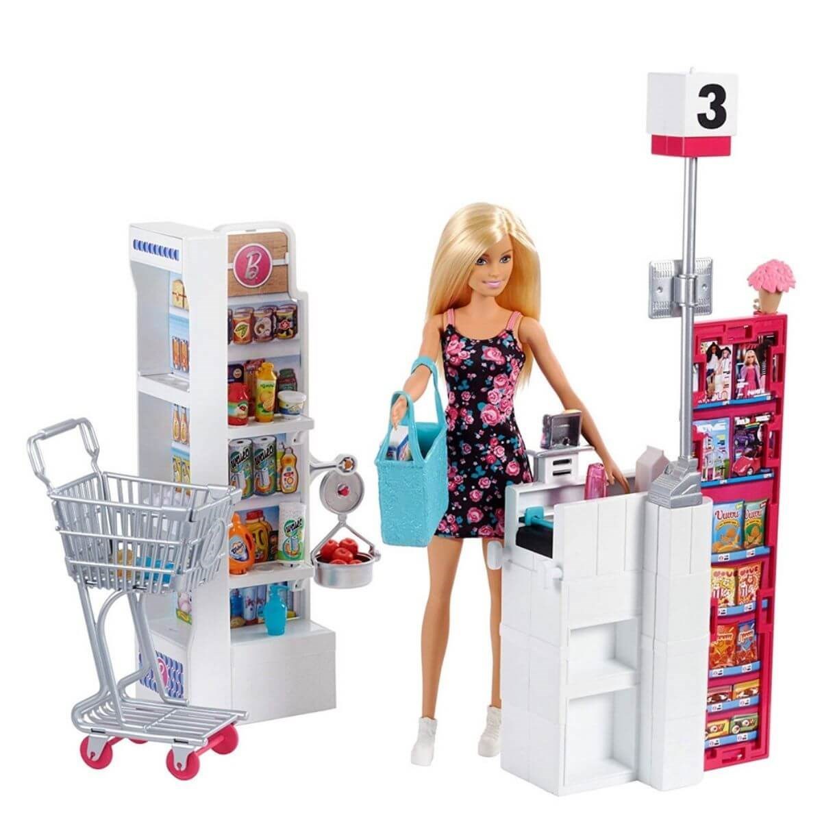 Barbie игровой. Mattel Barbie frp01 Барби супермаркет в ассортименте. Набор Barbie frp01 супермаркет. Набор Barbie в супермаркете, 28 см, frp01. Барби Barbie супермаркет frp01.