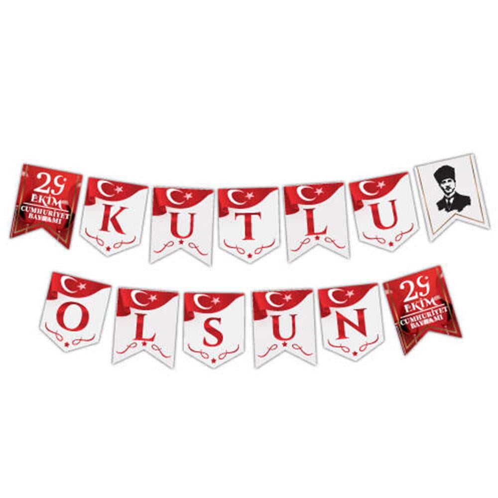 29 Ekim Cumhuriyet Bayramı Harf Afiş