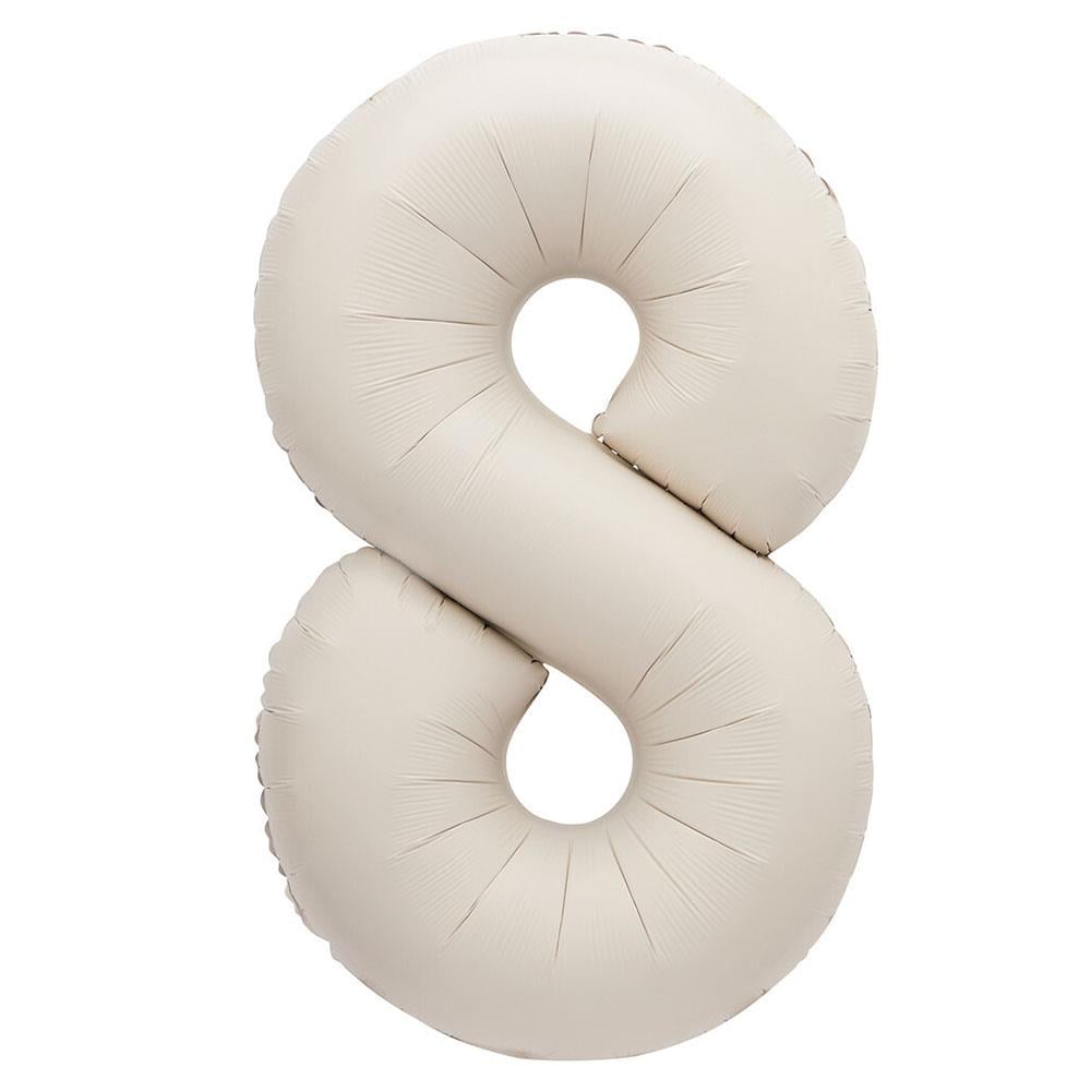8 Rakam Krem Folyo Balon 80 cm