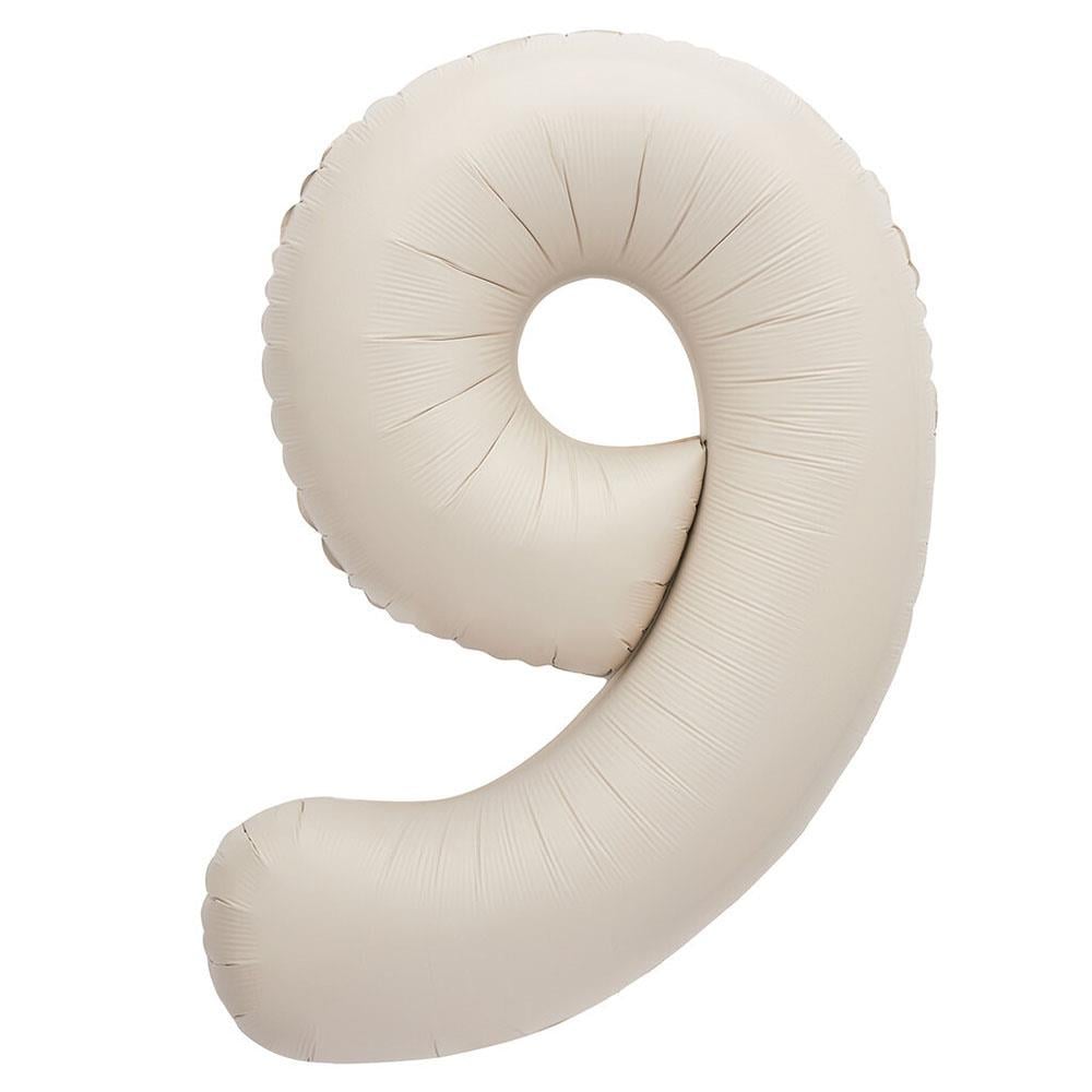9 Rakam Krem Folyo Balon 80 cm
