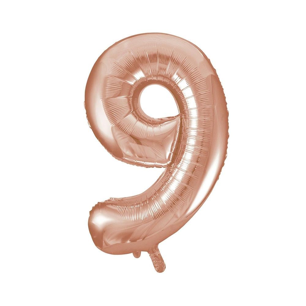 9 Rakam Rose Gold Folyo Balon 40 cm
