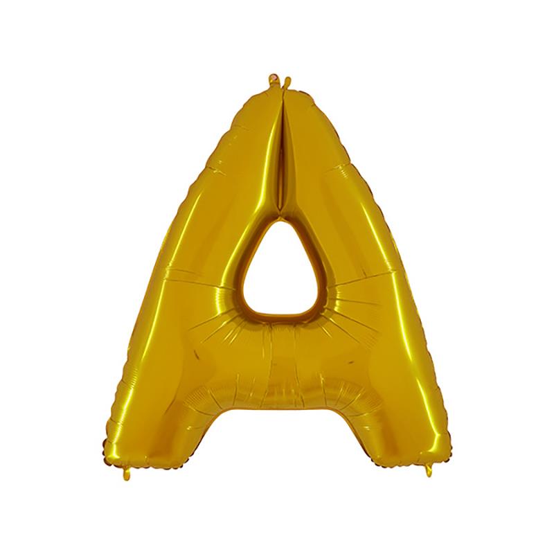 A Harf Altın Folyo Balon 70 cm
