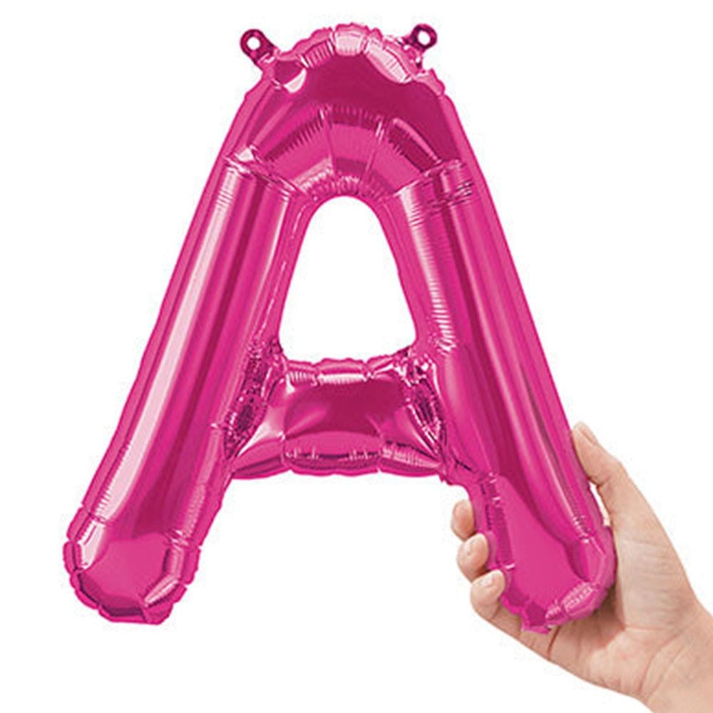A Harf Pembe Folyo Balon 40 cm