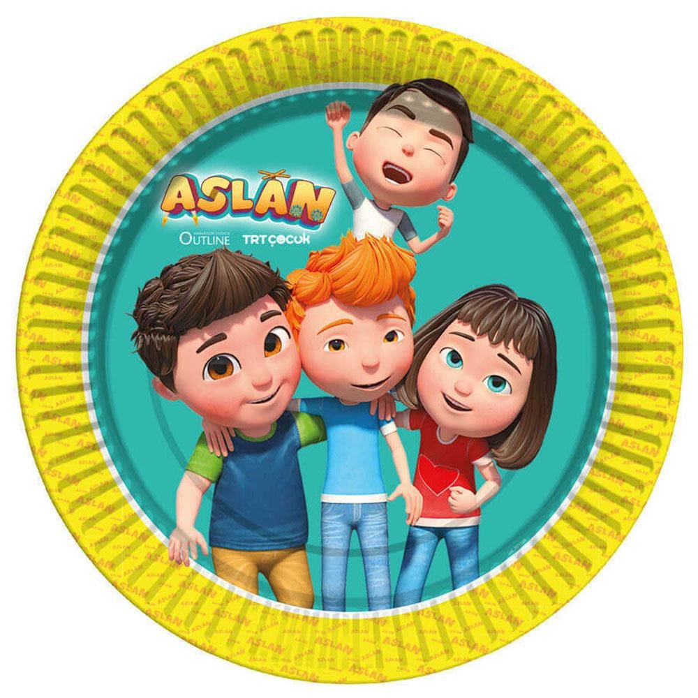 Aslan Karton Tabak 23 cm 8'li