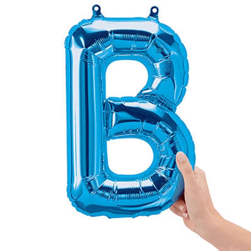 B Harf Mavi Folyo Balon 40 cm