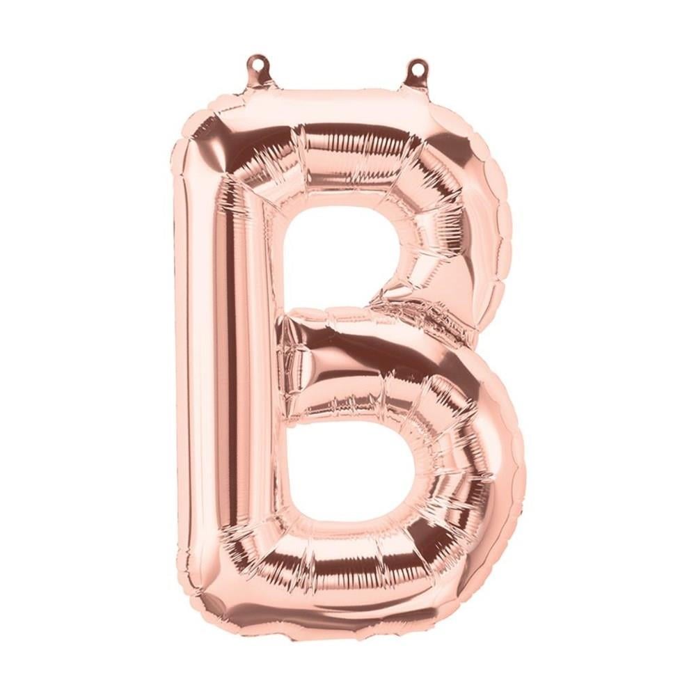 B Harf Rose Gold Folyo Balon 40 cm