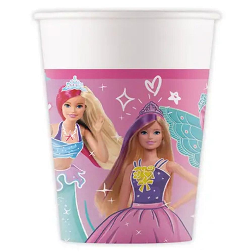 Barbie Fantasy Karton Bardak 8'li