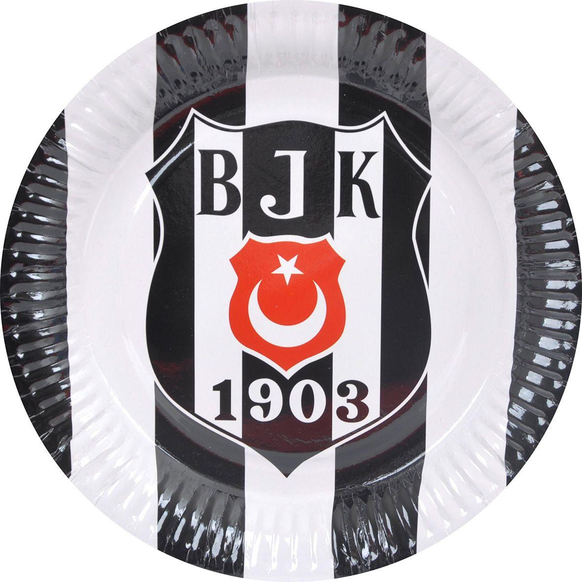 Beşiktaş Karton Tabak 23 cm 8'li