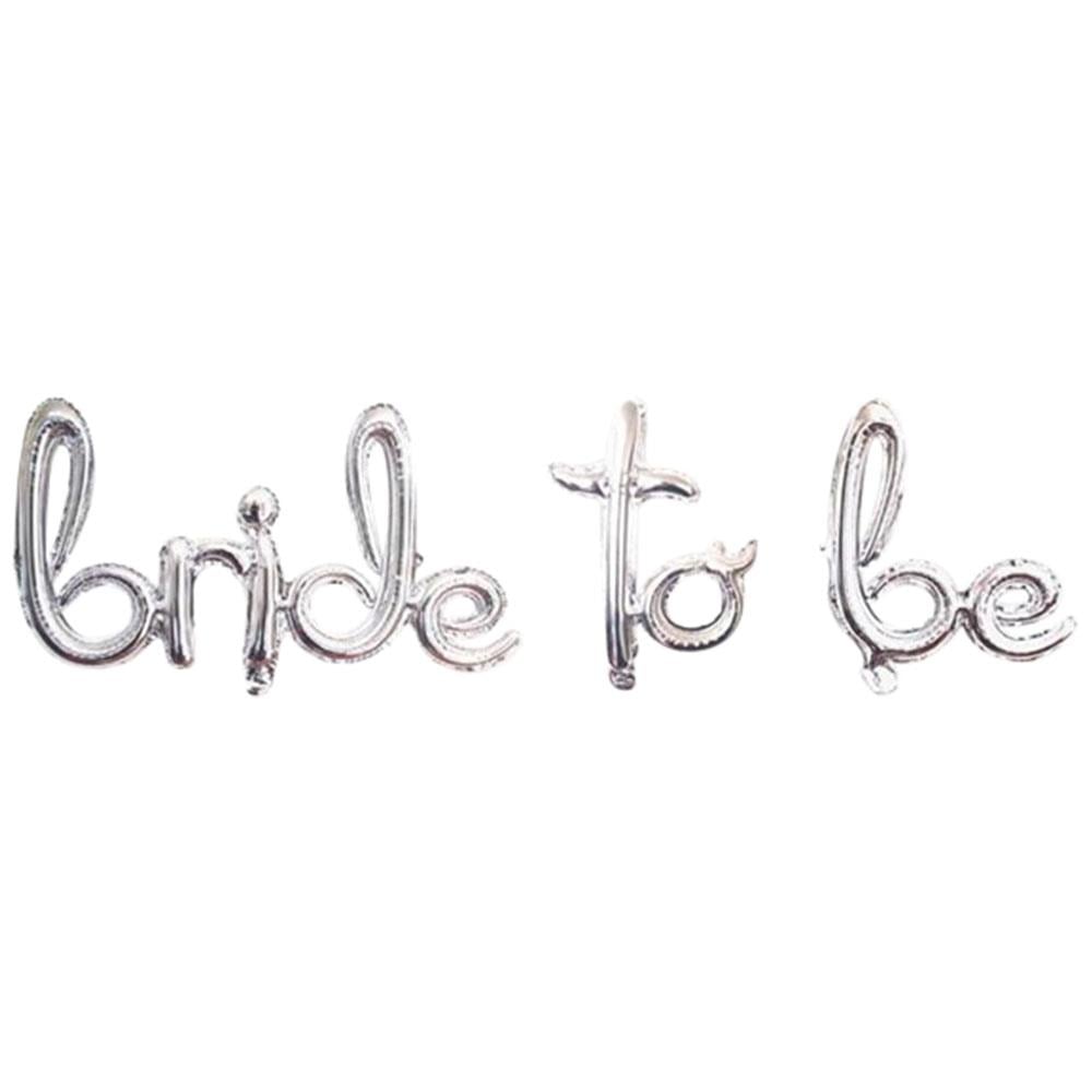 Bride To Be İtalik Folyo Balon Gümüş
