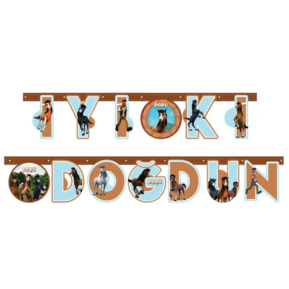 Doru İyi ki Doğdun Harf Afiş