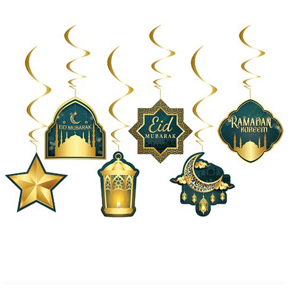 Eid Mubarak Temalı Sarkıt Tavan Süs 6'lı