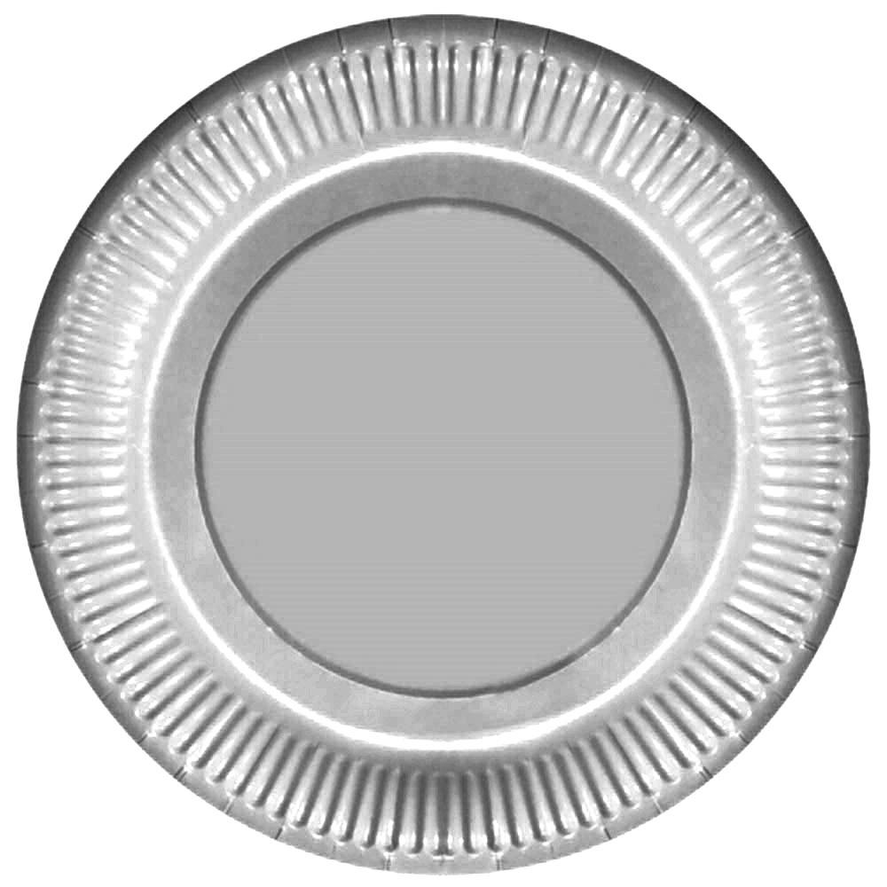 Gümüş Karton Tabak 23 cm 8'li