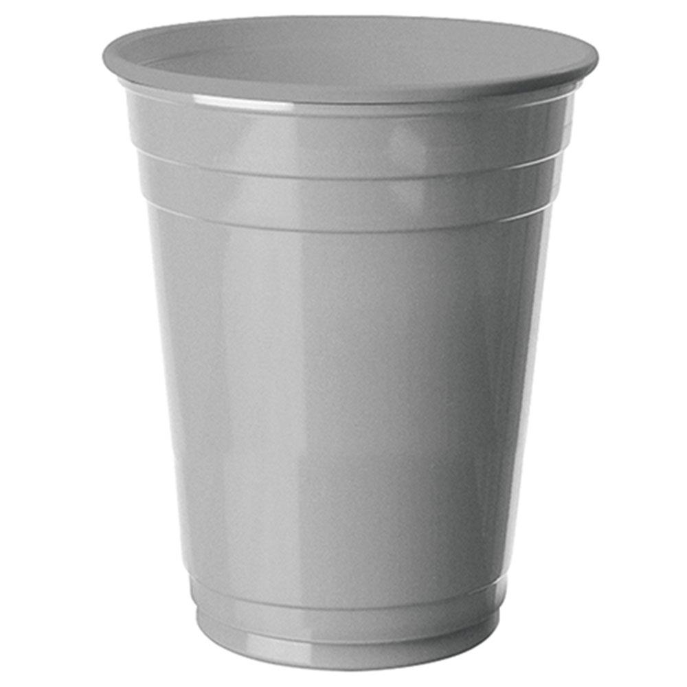 Gümüş Plastik Büyük Meşrubat Bardağı 8'li