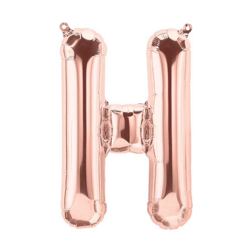 H Harf Rose Gold Folyo Balon 40 cm