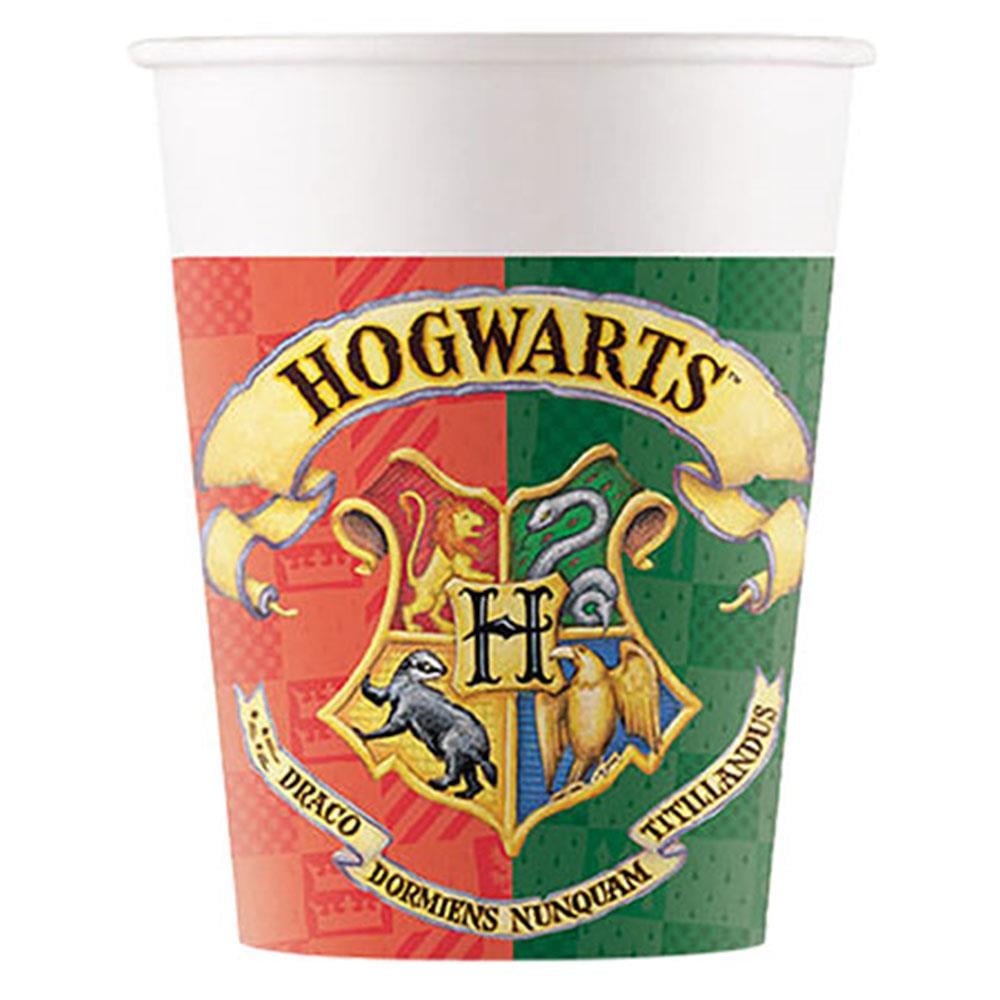 Harry Potter Hogwarts Karton Bardak 8'li