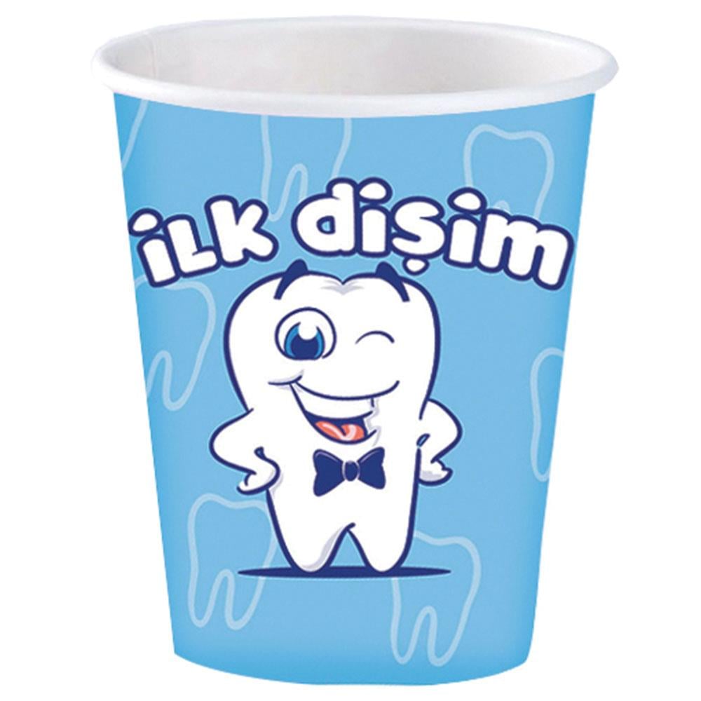 İlk Dişim Erkek Karton Bardak 8'li