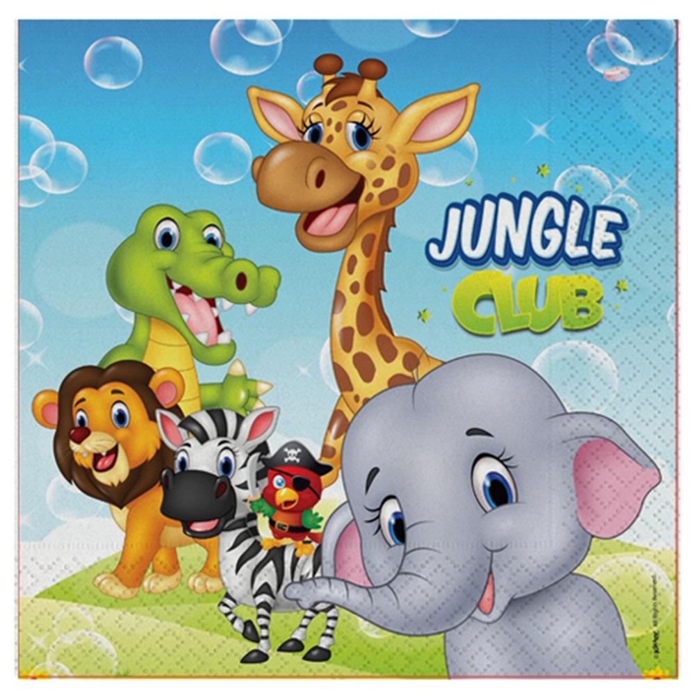 Jungle Club Kağıt Peçete 33x33 cm 16'lı
