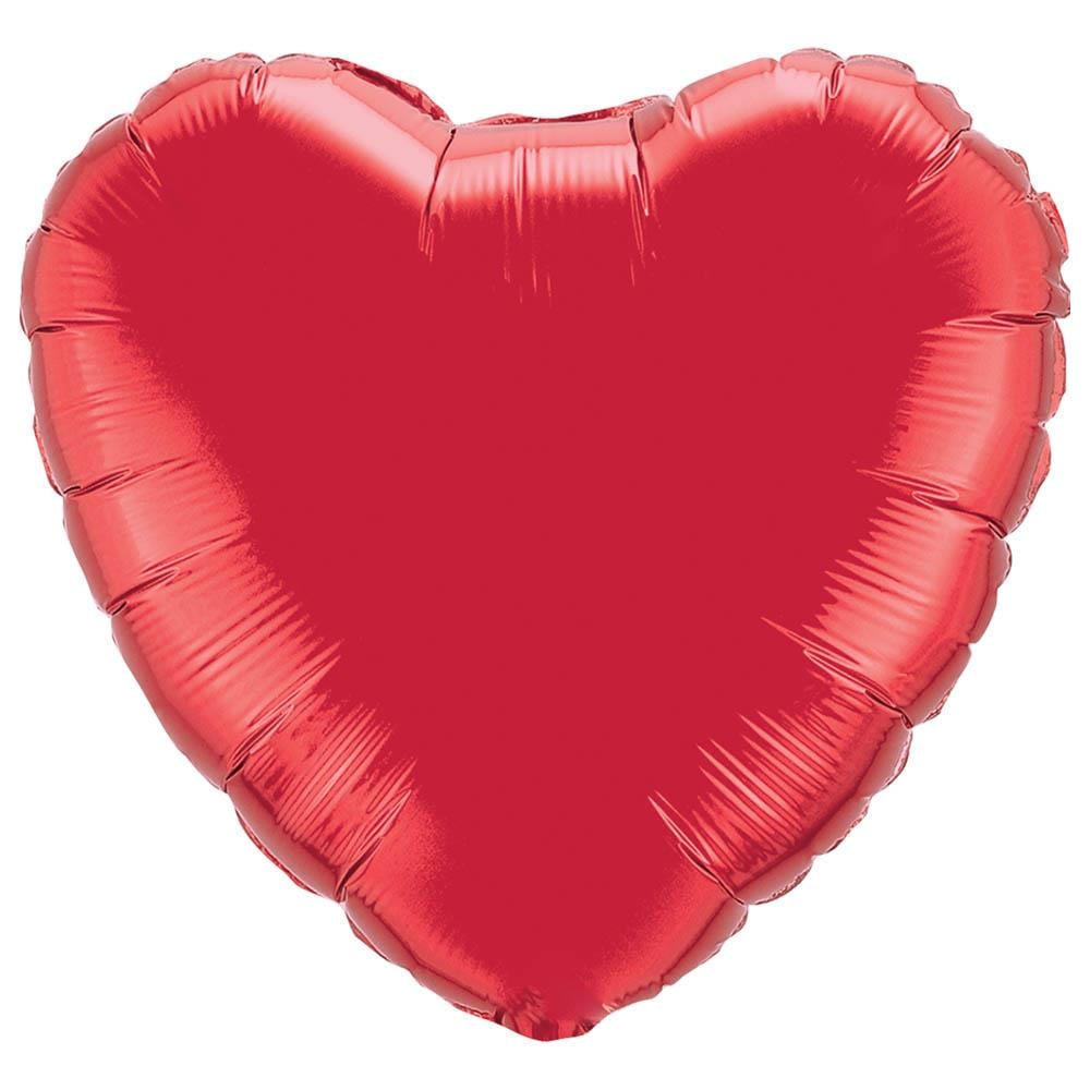 Kalp Folyo Balon Kırmızı 45 cm