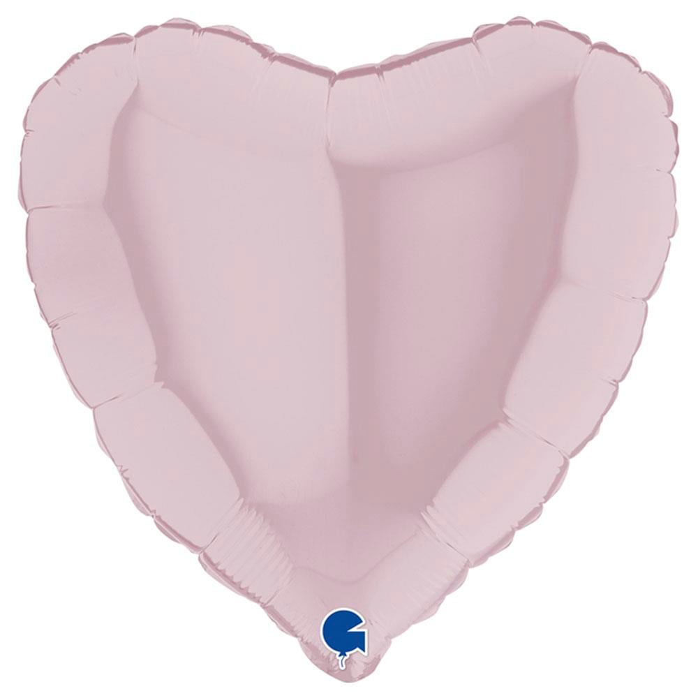 Kalp Grabo Folyo Balon Pastel Pembe 45 cm