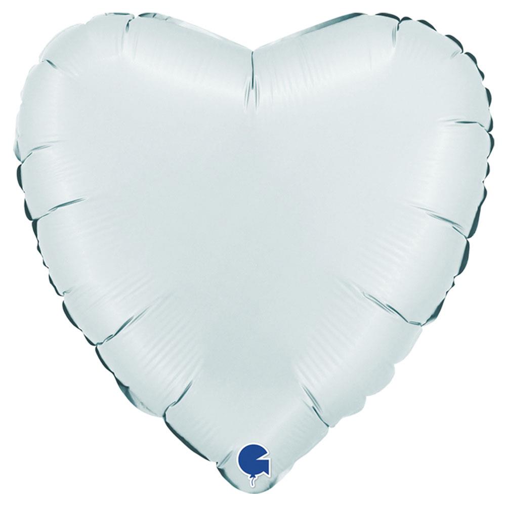 Kalp Grabo Folyo Balon Saten Mavi 45 cm
