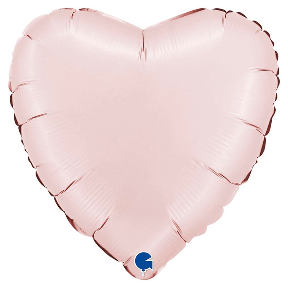 Kalp Grabo Folyo Balon Saten Pembe 45 cm