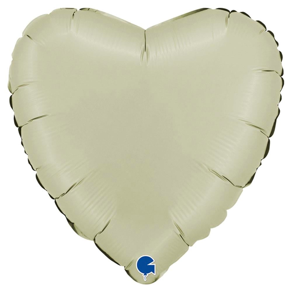 Kalp Grabo Folyo Balon Saten Yeşil 45 cm
