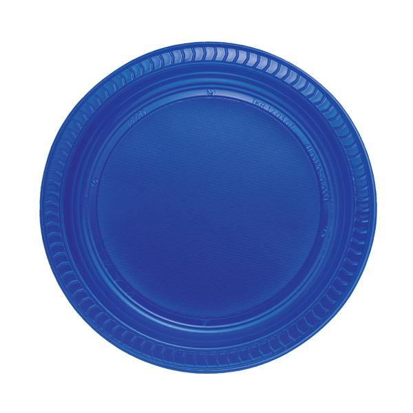 Lacivert Plastik Tabak 22 cm 24'lü