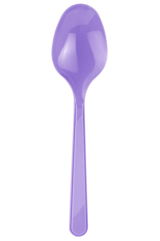 Lila Plastik Kaşık 10'lu