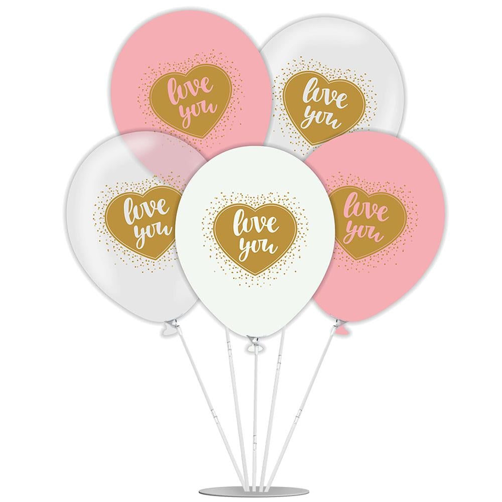 Love You Balonlu Stand Set 7'li