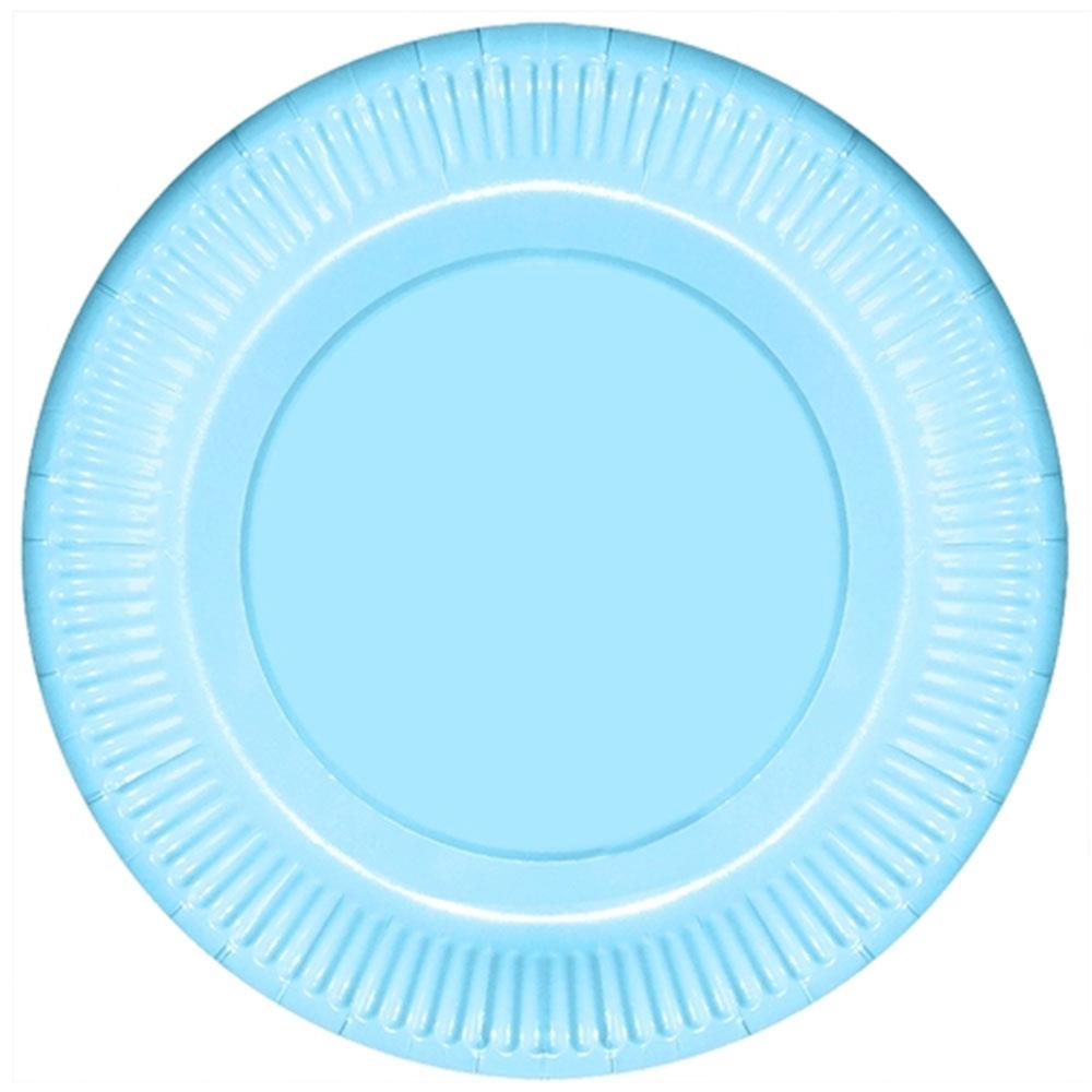 Mavi Makaron Karton Tabak 23 cm 8'li