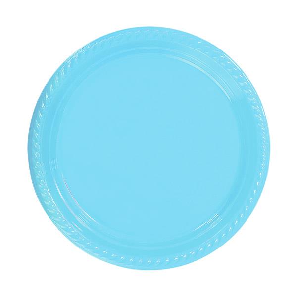 Mavi Plastik Tabak 22 cm 10'lu