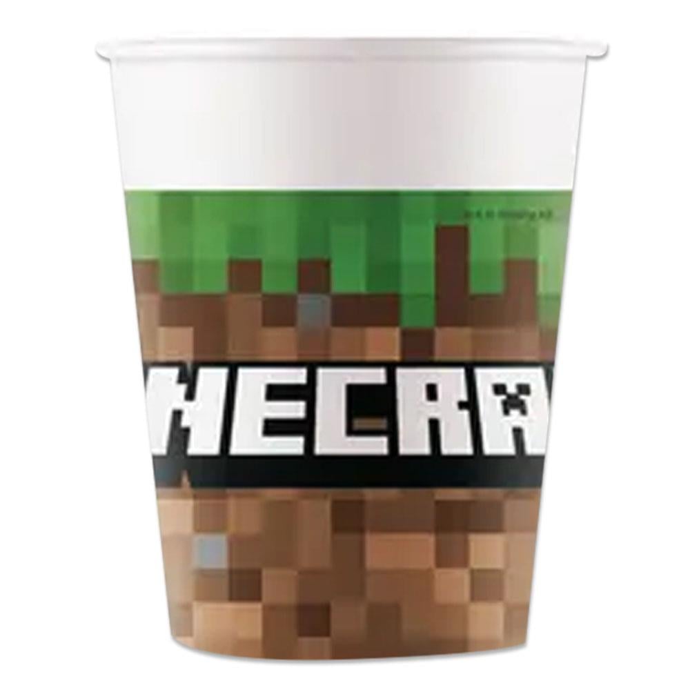 Minecraft Karton Bardak 8'li
