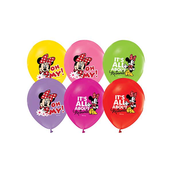 Minnie Lisanslı Lateks Balon 10'lu