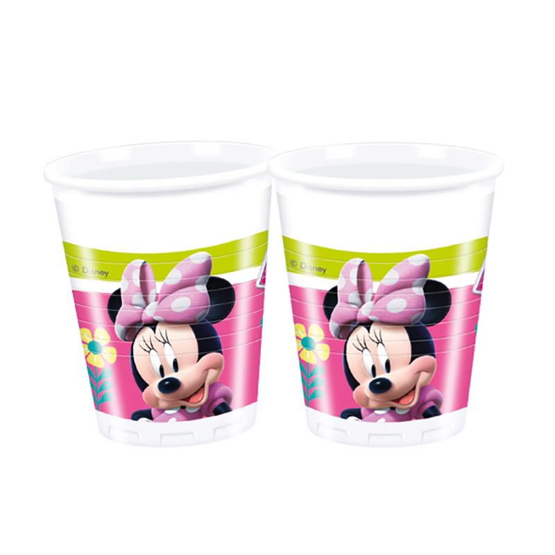Minnie Mutlu Arkadaşlar Plastik Bardak 200cc 8'li