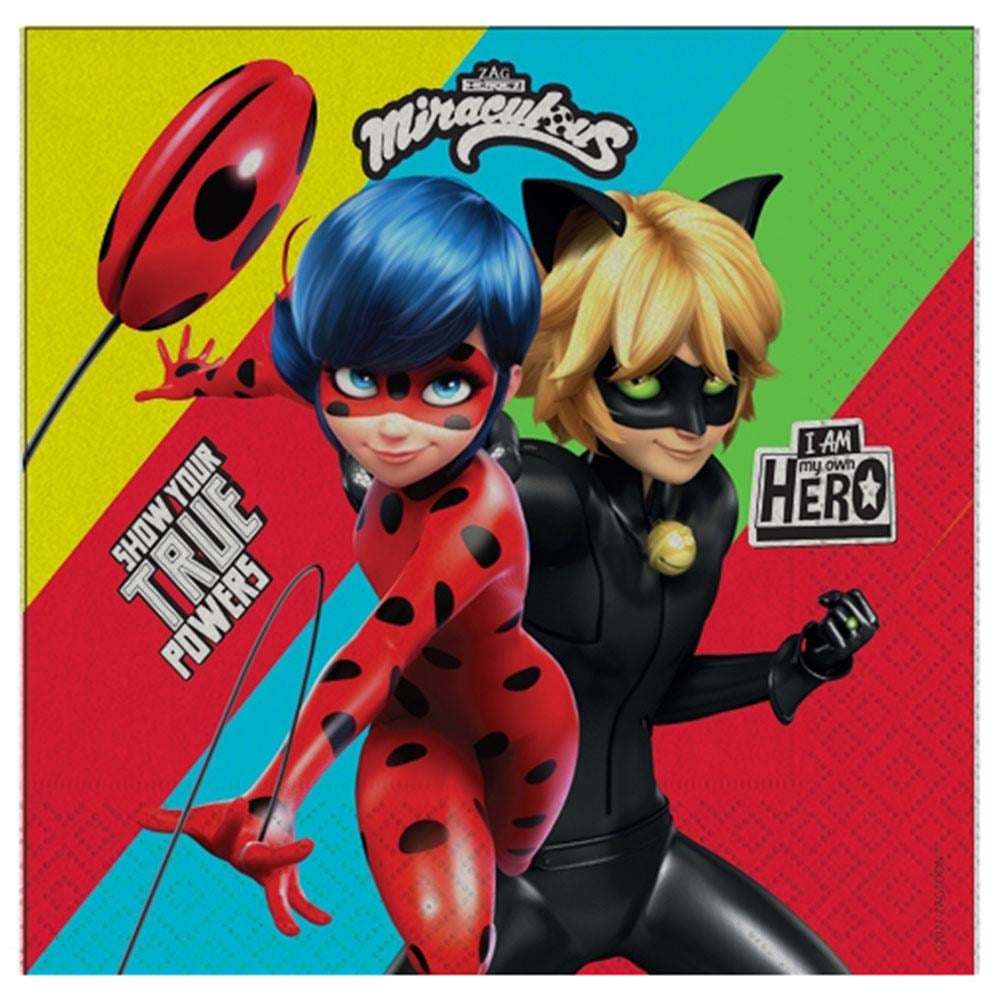 Miraculous Super Heroez Kağıt Peçete 33x33 cm 16'lı