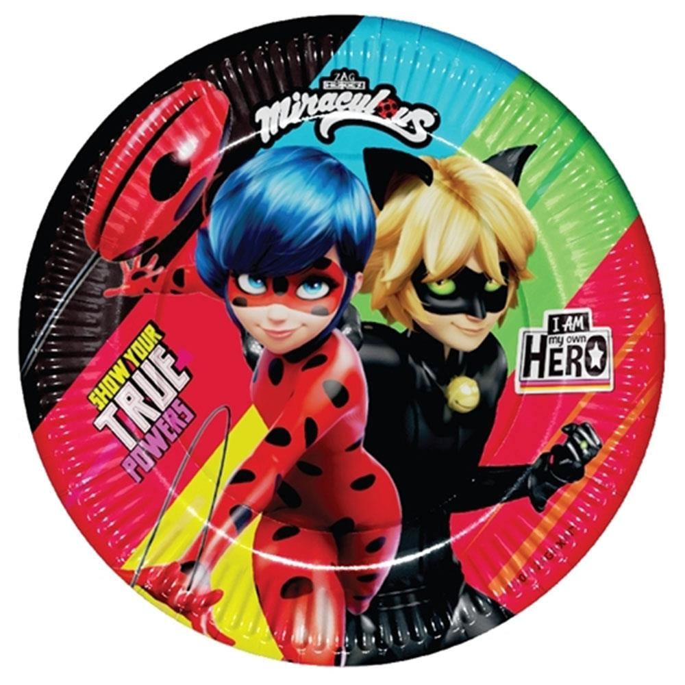 Miraculous Super Heroez Karton Tabak 23 cm 8'li