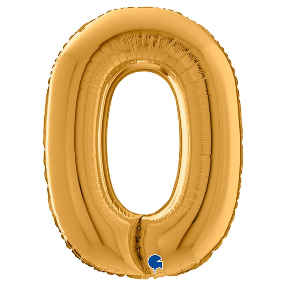 O Harf Grabo Altın Folyo Balon 66 cm