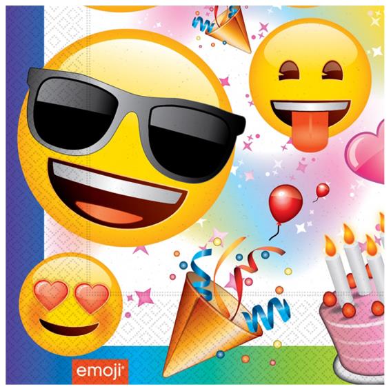 Parti Emoji Kağıt Peçete 33x33 cm 20'li