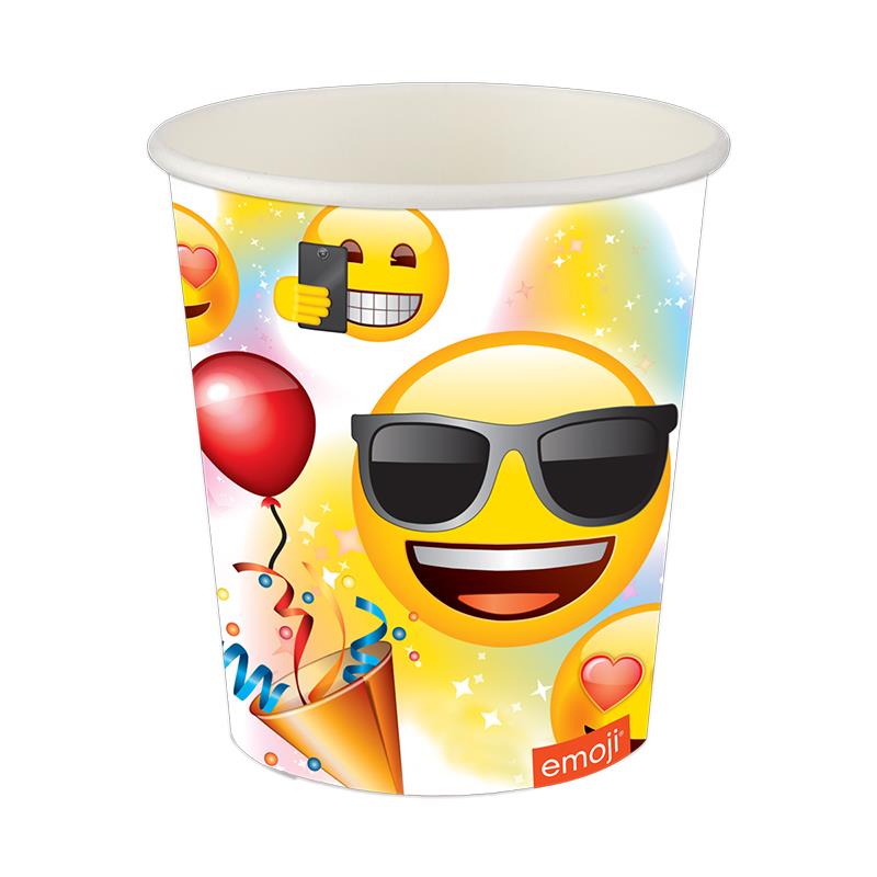 Parti Emoji Karton Bardak 8'li