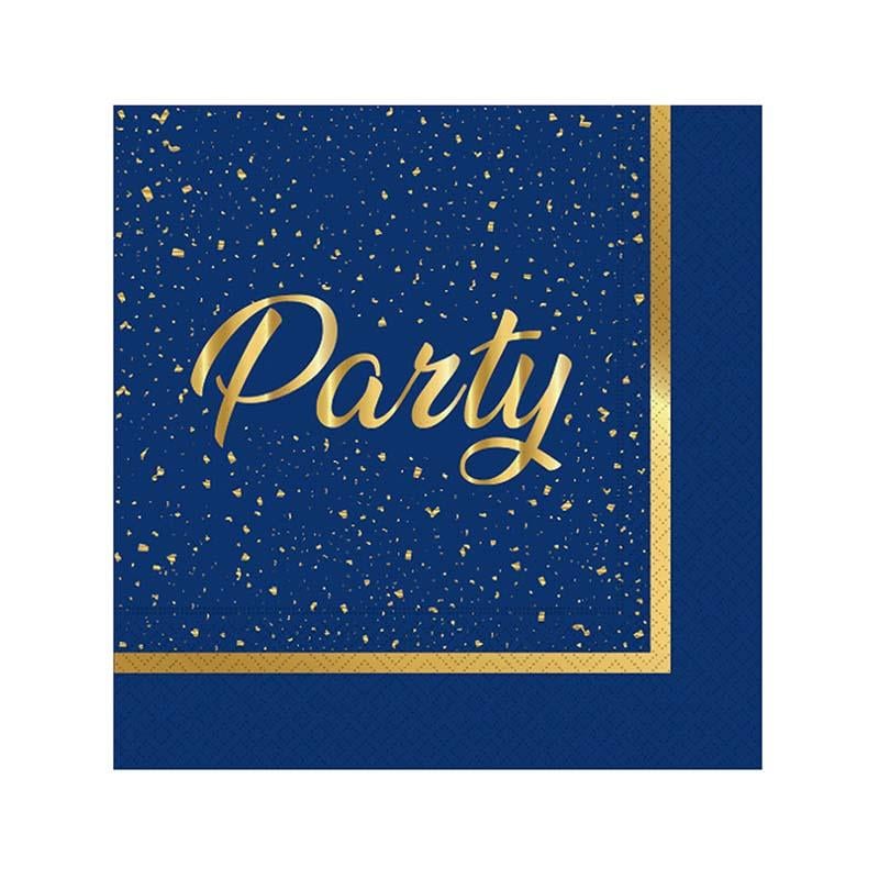 Parti Zamanı Lacivert Kağıt Peçete 33x33 cm 20'li