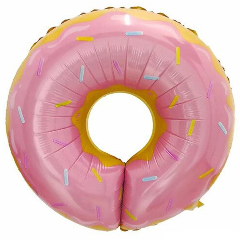 Pembe Donut Folyo Balon 85 cm